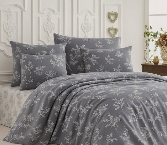 Kelebek Cherry Çift Kişilik Pamuklu Nevresim Takımı