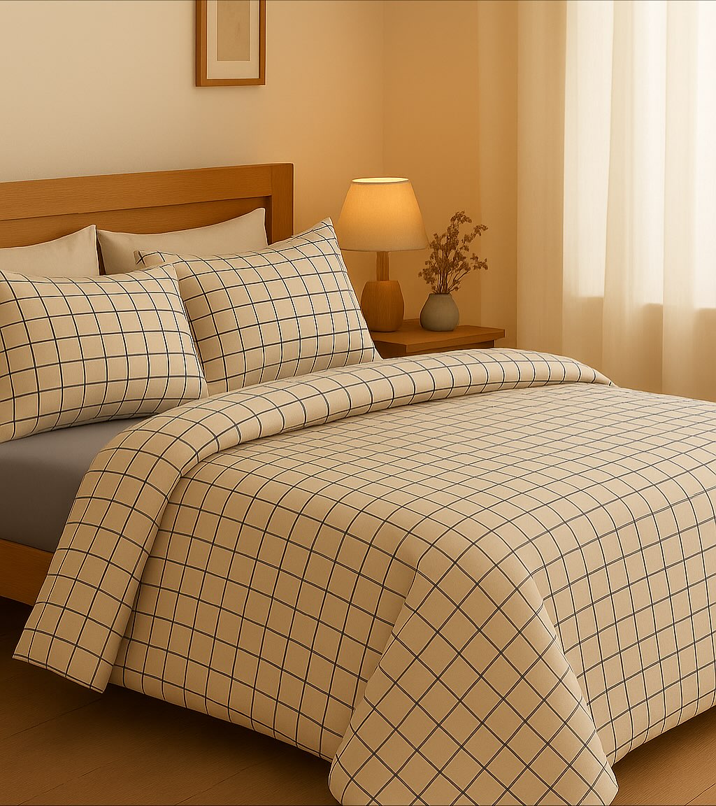 Kelebek Cherry Çift Kişilik Pamuklu Nevresim Takımı Beyaz